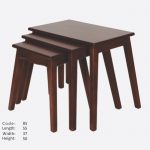 میز سه تیکه چوبی کد IGA-85