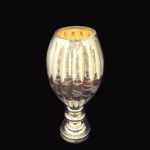 گلدان شیشه ای دلبر طلایی کد IGF-158