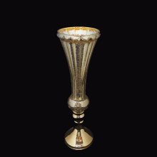 گلدان شیشه ای اسپیناس طلایی کد IGF-178