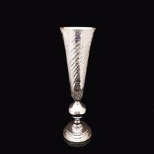 گلدان شیشه ای آریا نقره ای کد IGF-182