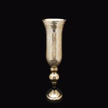 گلدان شیشه ای ارکیده بلند طلایی کد IGF-183